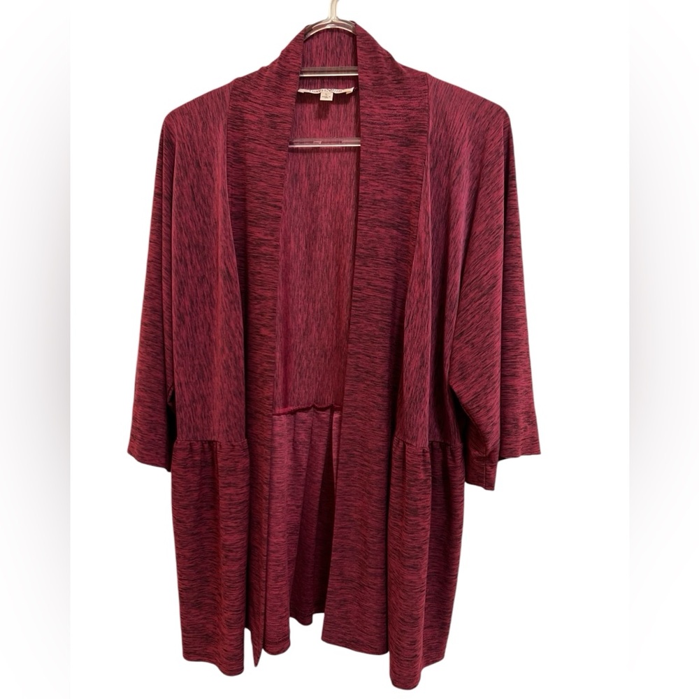 Travel Smith Soft Knit Open Cardigan Wrap Size L
